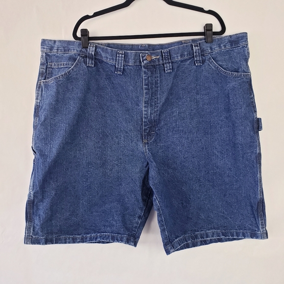 Wrangler Other - Wrangler Mens carpenter jean shorts blue cotton Size 48